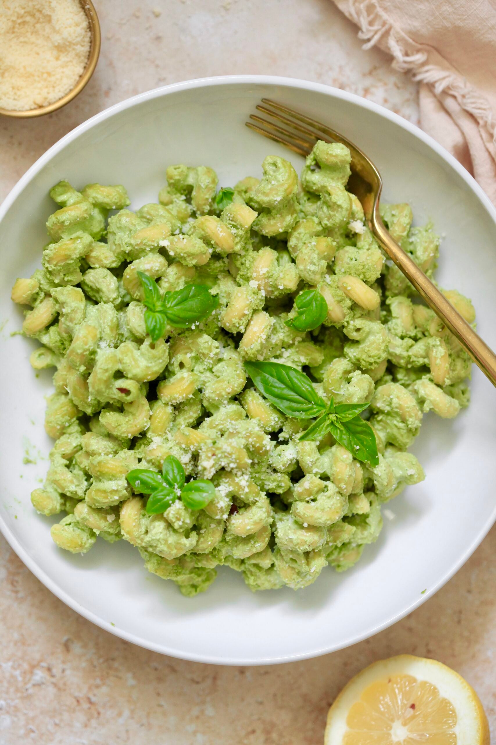 Pesto pasta recipe recommendation.